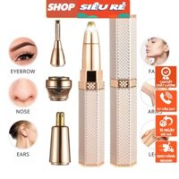 Máy Tỉa Lông Mày 4 IN 1 Dành Cho Gia Đình, Máy Cạo Râu Mini Máy Cạo Lông Mặt Và Mũi