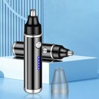 Máy tỉa lông mũi cầm tay mini đa năng cạo sạch mọi ngóc ngách hiển thị mức báo pin sạc USB tiện lợi