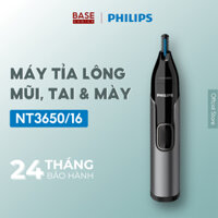 Máy tỉa lông mũi tai  và lông mày Philips NT3650 cắt tỉa đa góc an toàn cho da - Hàng chính hãng