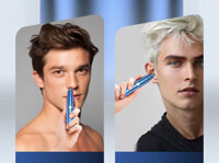 Máy Tỉa Lông Mũi Và Cạo Râu Sạc USB, Cạo Lông Cạo Râu Êm Ái Nhỏ Gọn, Tiện Lợi Dễ Mang Theo, Sang Trọng, Bền Bỉ, Chống Thấm Nước - Màu Xanh