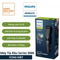 Máy Tỉa Râu Philips Norelco Series 3000 Sạc Pin Khung Lược 10 Cữ Dành Cho Nam