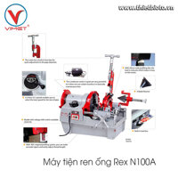 Máy tiện ren ống Rex N100A