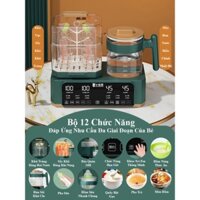 Máy Tiệt Trùng Bình Sữa [BH 2 Năm] Máy Hâm Sữa Sấy Khô Và Bình Đun Nước Pha Sữa, Ấm Đun Siêu Tốc Đa Năng Hanokids