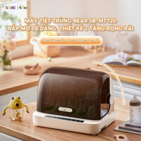 Máy Tiệt Trùng Bình Sữa Sấy Khô Bear SB-MTT20 18L, SB-MTT17 9L Khử Trùng Bình Sữa Núm Ti Giả Gặm Nướu Bát Đũa Của Bé