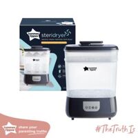 Máy tiệt trùng hơi nước và sấy khô Tommee Tippee Steri-Dry (đi kèm 2 tấm màng lọc Hepa và ty ngậm dạ quang 0-6m) – Màu đen