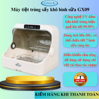 Máy tiệt trùng sấy khô gia dụng, bình sữa Gluck GX09 - loại bỏ 99,99% vi khuẩn bảo hành 12 tháng