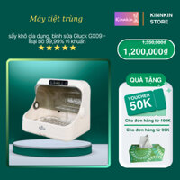Máy tiệt trùng sấy khô gia dụng, bình sữa Gluck GX09 - loại bỏ 99,99% vi khuẩn