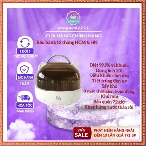 Máy tiệt trùng UVC sấy khô bảo quản úp bình sữa Fatzbaby Tidy 1 FB4268WM