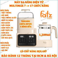 Máy tiệt trùng và hâm nước pha sữa đa năng điện tử Fatzbaby Multimax 7 - Fatz FB9302TN (2 máy chạy song song và độc lập)