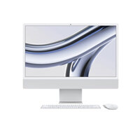 Máy tính All in One Apple iMac 24 inch M3 (8 CPU - 8 GPU - 8GB - 256GB) MQR93SA/A -Bạc