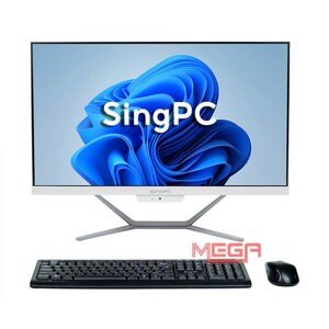 Máy tính để bàn SingPC M24K672-W G6400, RAM 4GB, SSD-256GB, 23.8 FullHD