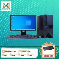 Máy Tính Bàn Dell Cũ Design Core i7/Ram 16G/SSD 500G/VGA 4G