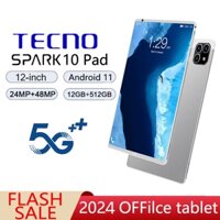 Máy tính bảng Brand new Tecno Máy tính bảng 12 inch Android Tab RAM12GB+ROM512GB Tablet học văn phòn