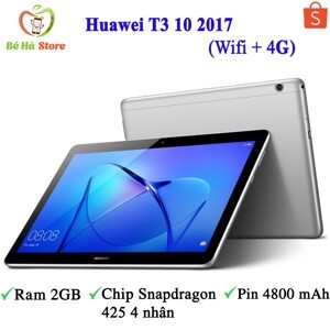 Máy tính bảng Huawei MediaPad T3 10 -16GB, RAM 2GB, WiFi+4G, 9.6 inch