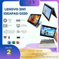 Máy tính bảng kiêm Laptop 2in1 Lenovo D330 Windows 10 Office pin trâu 11 tiếng ngang NEC có 4G