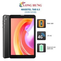 Máy tính bảng Masstel Tab 8.3 (3GB/32GB) - Hàng chính hãng - Màn hình lớn 8.0 inch, Pin 5000mAh, Hệ điều hành Android, RAM 3GB, Bộ nhớ trong 32GB