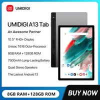 Máy Tính Bảng UMIDIGI A13 - 10.51 inch FHD, Chip T616 8 nhân, 8GB + 128GB, Camera 13MP, Pin 7500mAh - Android 13 Điện Thoại Di Động