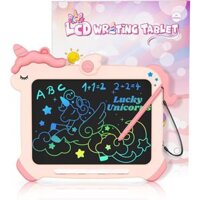 Máy tính bảng viết LCD AMX K-1805 cho trẻ em, Đồ chơi dành cho bé gái 2-6 tuổi Quà tặng, Máy tính bảng vẽ nguệch ngoạc 8,5 Inch, Đồ chơi kỳ lân, Quà tặng sinh nhật Giáng sinh