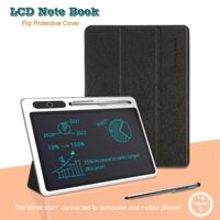 Máy tính bảng viết sổ ghi chú LCD 10 inch có vỏ bảo vệ bằng da Bảng vẽ điện tử