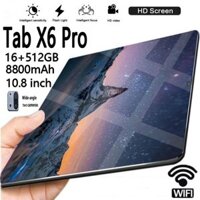 Máy tính bảng X6 Pro Khuyến mãi lớn ban đầu10,8 inch 16GB + 512GB Màn hình 8800mah 5G/WIFI Dual SIM Máy tính bảng giá rẻ