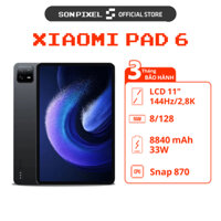 Máy Tính Bảng Xiaomi Pad 6 (6GB/128GB) Màn Hình 2.8K 144Hz Siêu Mượt Chip Snapdragon 870 Sonpixel