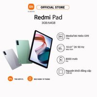 Máy tính bảng Xiaomi Redmi Pad  MediaTek Helio G99  Pin 8000 mAh Sạc nhanh 18W  Màn hình LCD 90Hz - Hàng chính hãng - Xám