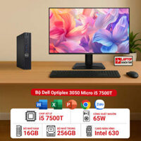 Máy tính bộ Dell Optiplex 3050 Micro i5 7500T RAM 16GB M2.SSD 256GB