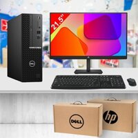 Máy tính bộ Dell Optiplex 7080 SFF i7 10700 RAM 8GB | HP V22i G5 21.5 inch FHD IPS 75Hz