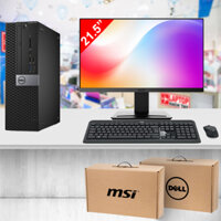 Máy tính bộ Dell Optiplex 3050|5050|7050 SFF G4400 RAM 8GB | MSI PRO MP223 21.5 inch FHD VA 100Hz