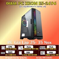 Máy tính bộ PC HV DUAL XEON E5 2696 V4-64G-1660 6gb-512GB-700W giả lập game