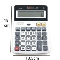 Máy tính cầm tay 12 số DS - 480 dùng năng lượng mặt trời hoặc pin tiểu 3A