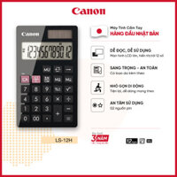 Máy Tính Cầm Tay Canon Calculator LS-12H | Thiết Kế Siêu Nhỏ Gọn | Có Bao Da Đi Kèm | Hiển Thị 12 Số .