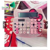 MÁY TÍNH CẦM TAY HELLO KITTY ĐÍNH ĐÁ SIÊU KUTE