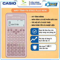 Máy tính Casio FX 570ES PLUS NEW ( Màu Hồng) Độ Chính Xác Cao - Máy Tính Giá Rẻ - Hàng Thái Bảo Hành 24 Tháng (APS)