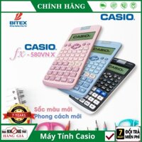 Máy tính Casio FX 580VN X Hàng chính hãng - Casio 580 màn hình LCD độ phân giải cao , Giải phương trình bậc 4