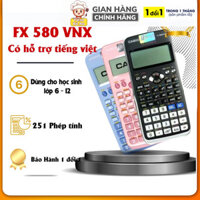 Máy tính CASIO Fx 580VN X thế hệ mới ( Màu Xanh) Độ Chính Xác Cao - Máy Tính Giá Rẻ - Hàng Thái Bảo Hành 24 Tháng (
