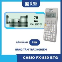 Máy Tính CASIO FX-880 BTG  Lựa Chọn Màu Sắc  - Xám Trắng