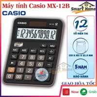 Máy Tính Casio MX-12B - Máy Tính Cầm Tay Casio Chính Hãng Hiển Thị 12 Số , Sử Dụng Năng Lượng Mặt Trời - Bảo Hành 5 Năm