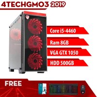 Máy Tính Chơi Game 4TechGM03 - 2019 Core i5-4460 Ram 8GB HDD 500GB VGA GTX 1050 - Tặng Bộ Phím Chuột Gaming DareU. [bonus]