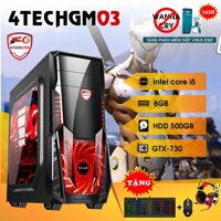 Máy tính chơi Game 4TechGM03 core i5 ram 8GB hdd 500G vga GTX750(chuyên GTA Overwatch) - Tặng phím chuột Gamers DareU & Tai nghe Gaming 7.1 GS510. [bonus]