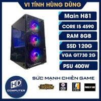 Máy tính chơi game cấu hình core i5 4590 /h81/ram 8g/ ssd120g/vga gt730 2g/psu 400w, pc chơi game giá rẻ LOL, FIFA,CSGO