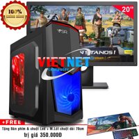 "Máy tính chơi game intel 3470 GTX-1050Ti RAM 8GB HDD 1TB + Dell 20"" (VietNet)"