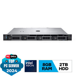 Máy tính chủ Dell R250 42SVRDR250 - 915 - Xeon E-2324G 3.1G, RAM 8GB, 2TB HDD