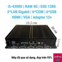Máy tính công nghiệp i5-4300u | 6 COM | 2 LAN Gigabit