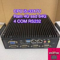Máy tính công nghiệp i5-3317U/ram 4G/ssd 64G/4COM/2LAN