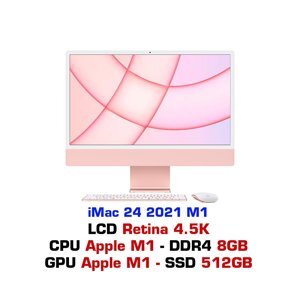 Máy tính để bàn Apple iMac 24 MGPN3SA/A - Apple M1, 8GB RAM, 512GB SSD
