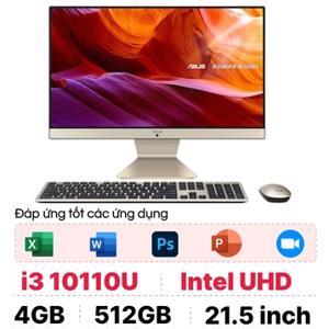 Máy tính để bàn Asus All in one V222FAK-BA143W - Intel core i3-10110U, 4GB RAM, SSD 512GB, Intel UHD Graphics, 21.5 inch