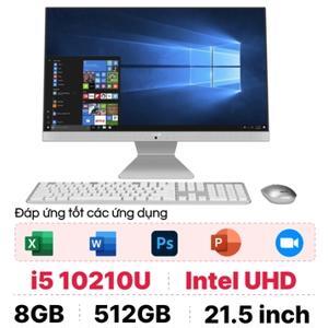 Máy tính để bàn Asus All in One V222F V222FAK-WA077W - Intel Core i5-10210U, 8GB RAM, SSD 512GB, 21.5 inch