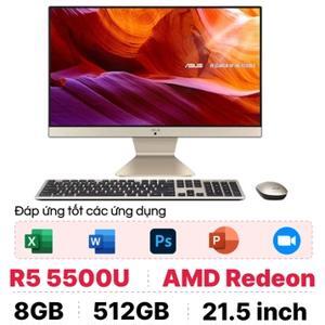 Máy tính để bàn Asus M3200WUAK-BA016W - AMD Ryzen 5-5500U, 8GB RAM, SSD 512GB, AMD Radeon Graphics, 21.5 inch