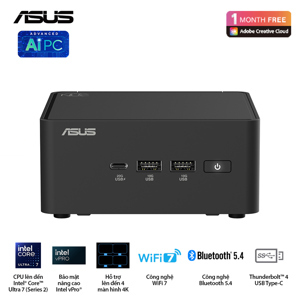 Máy tính để bàn Asus NUC 15 PRO Tall RNUC15CRHU500000I - Intel Core Ultra 5 225H, Intel Arc Graphics